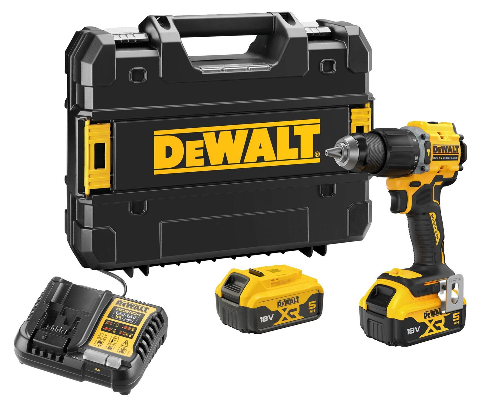DeWalt Accuboormachine met slagfunctie, 18 V, 5 Ah