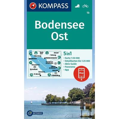 KOMPASS Wanderkarte 1b Bodensee Ost 1:50.000, Sonstige von , KOMPASS Freytag & Berndt, 978-3-99154-231-5