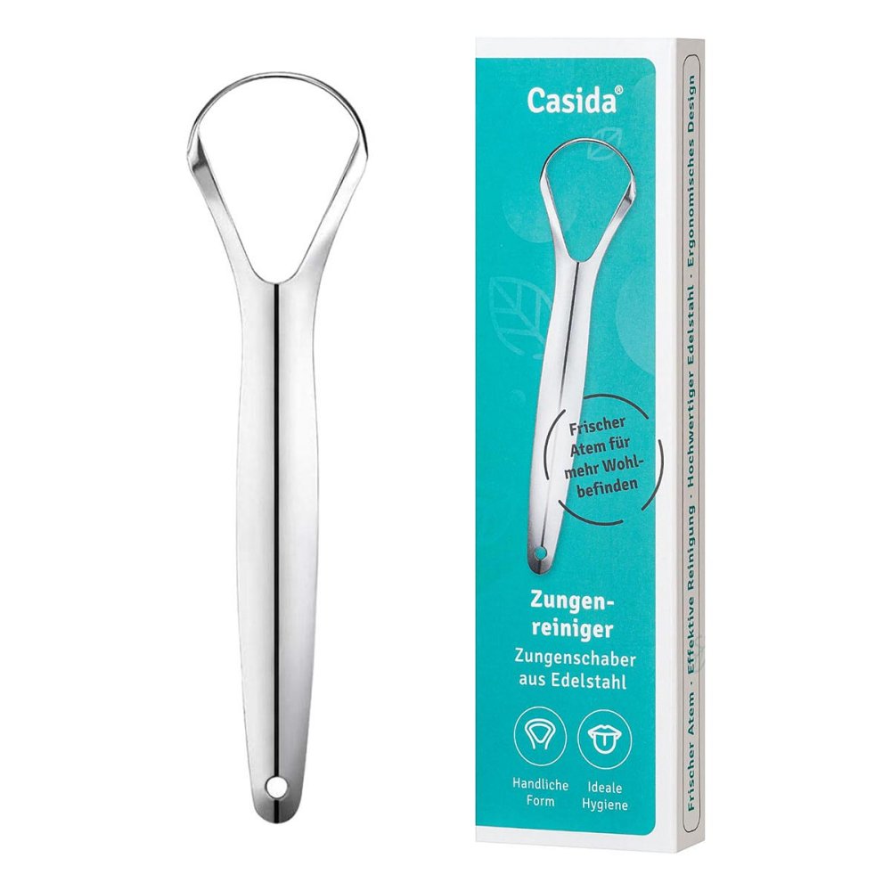 Casida GmbH Zungenreiniger Zungenschaber Edelstahl 18886286