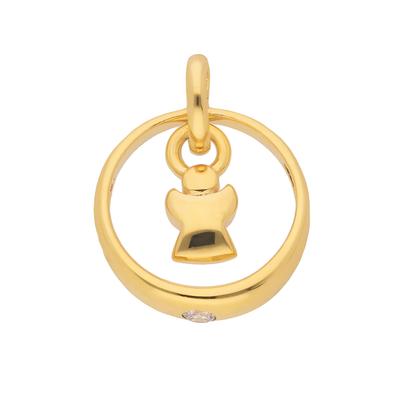 Kettenanhänger ADELIA´S "Engelanhänger 333 Gold ( 8K ) mit Zirkonia", gold, Schmuckanhänger, Damen, mit Zirkonia, Gold, Kettenanhänger, Goldanhänger Engel