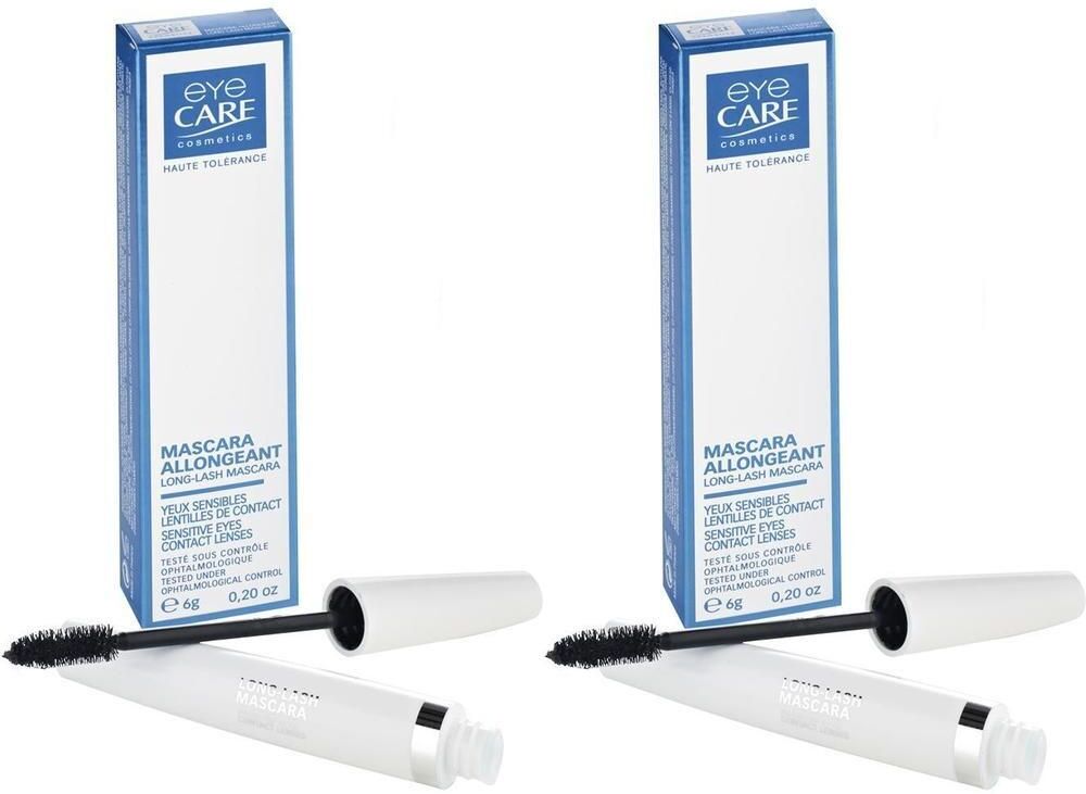 EYE Care Mascara wimpernverlängernd tiefschwarz 2x 2x6 g Flaschen