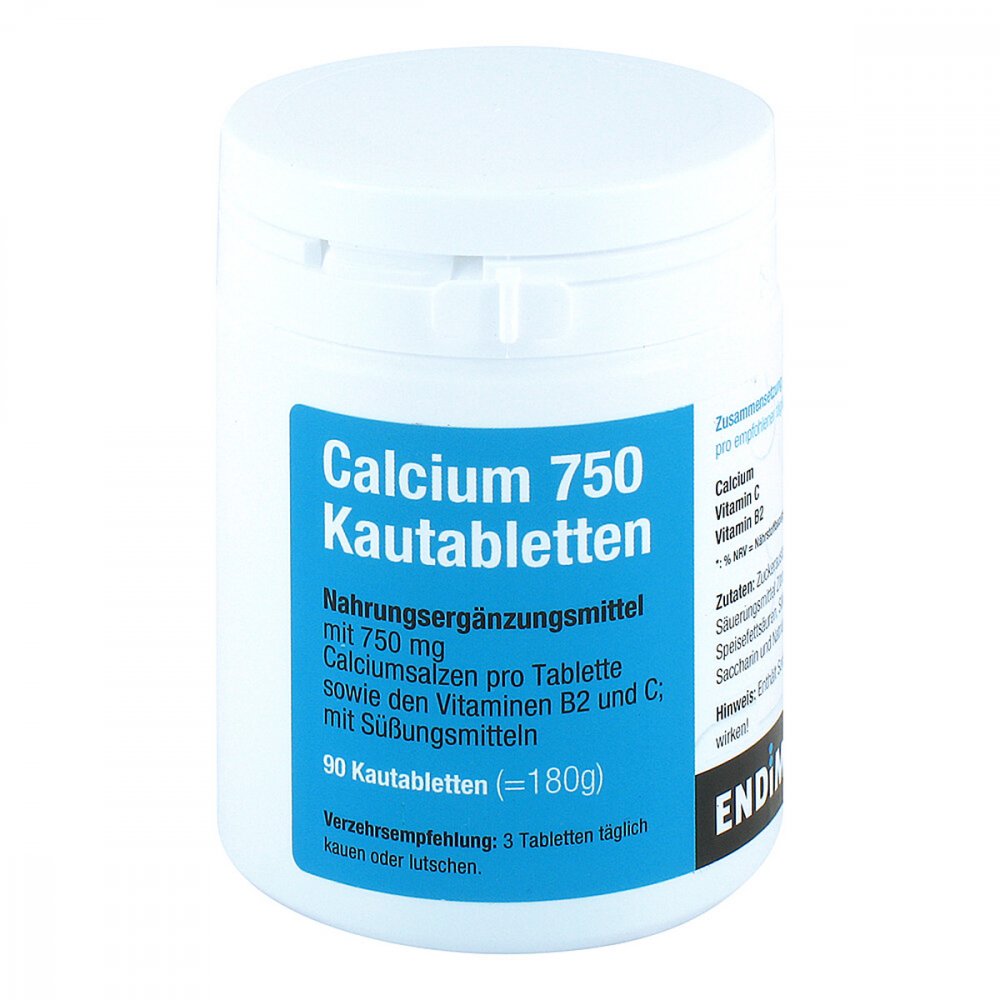 ENDIMA Vertriebsgesellschaft mbH Calcium 750 Kautabletten 12909187