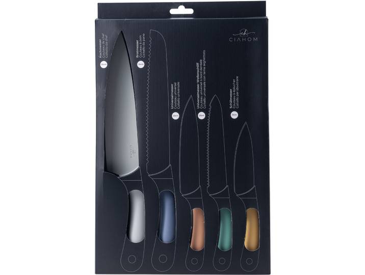 Messer-Set Everyday Silber/Mehrfarbig Edelstahl/Silikon - Messer-Set