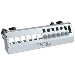 HomeWay Verteilerfeldrahmen für 6xKeystone-Modul + 6X Kupplungen