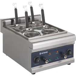 GastroHero Elektrischer Nudelkocher – 4 Siebe, 16,5 L Kapazität, Edelstahlgehäuse, leistungsstark & energieeffizient für Profiküchen