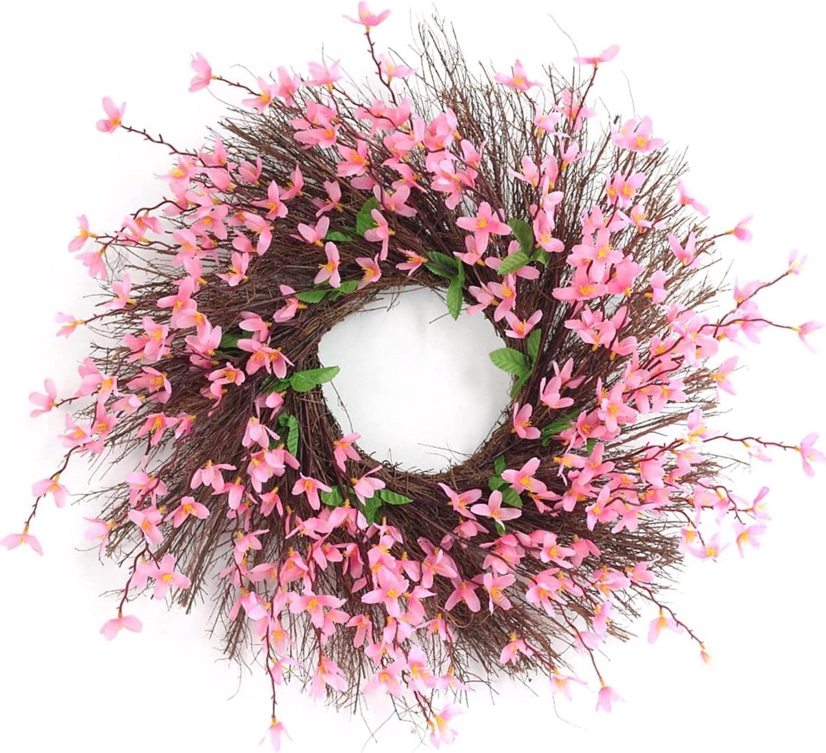 Bloemenkrans Lenteslinger Roze - 50 cm
