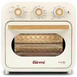 Girmi Heissluftfritteuse & Multifunktionsofen, Fritteuse, Braun, Beige