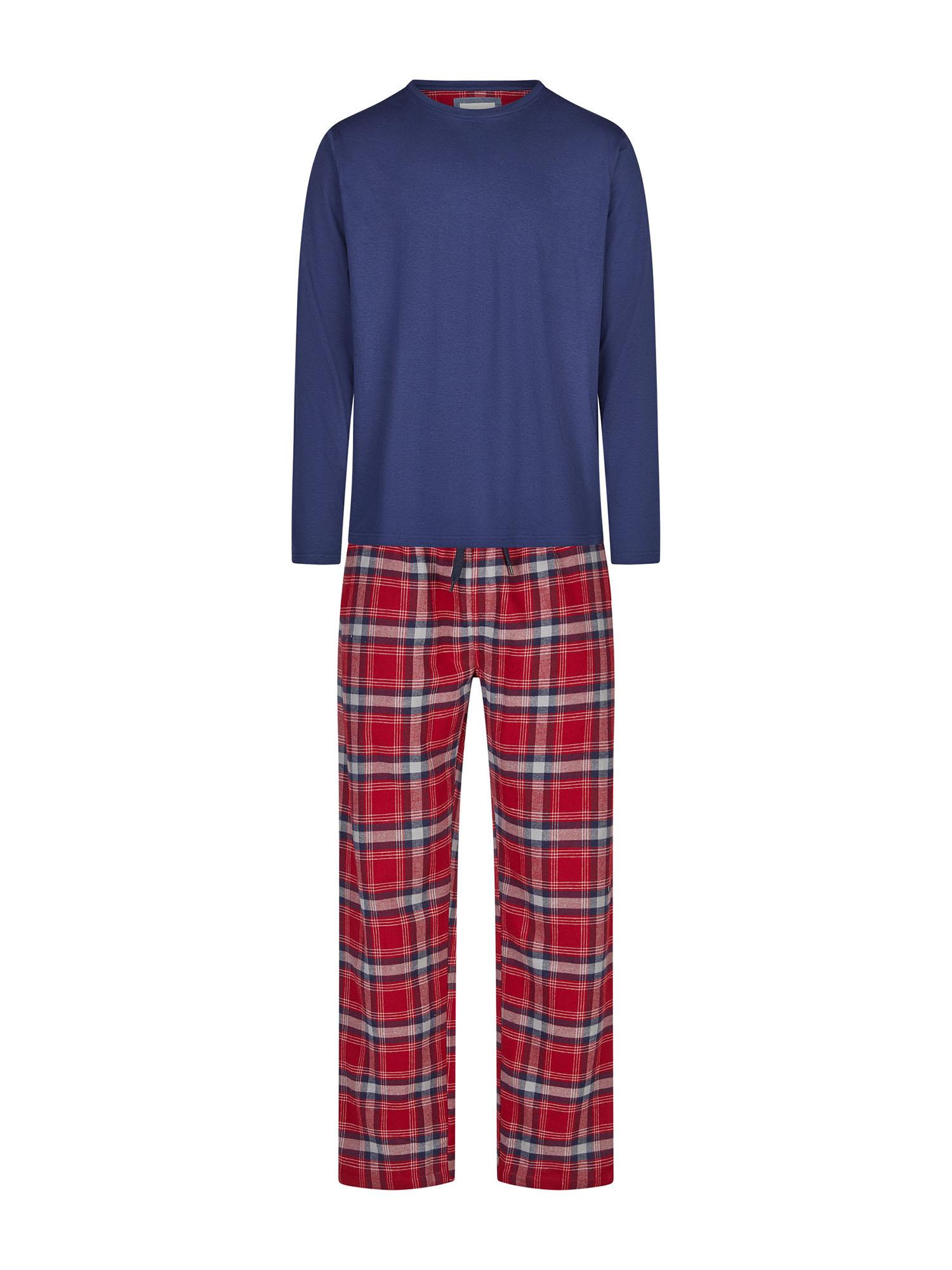 Phil & Co. Berlin Herren Pyjama Flanell Schlafanzug, Pyjama Set, Nachtwäsche