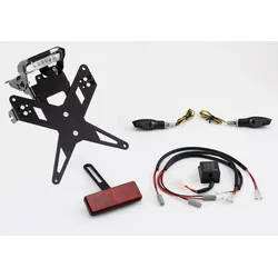 PROTECH Komplett-Set Plug and Play Kennzeichenhalter mit 2 LED-Blinkern X-SHAPE
