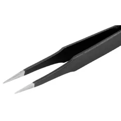 ESD Pinzette, mit starken Spitzen und scharfen Klingen , 120 mm