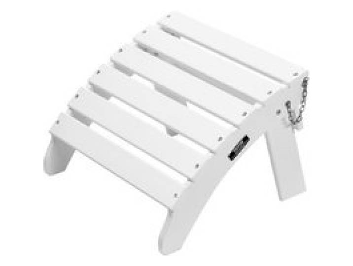 VEVOR Fußstütze für Adirondack-Stühle, 450x500x350 mm, klappbarer Adirondack-Ottomane aus HDPE-Kunststoff, Gartenstuhl weit verbreitet für Außenbereich, Veranda, Pool, Rasen, Hinterhof, weiß