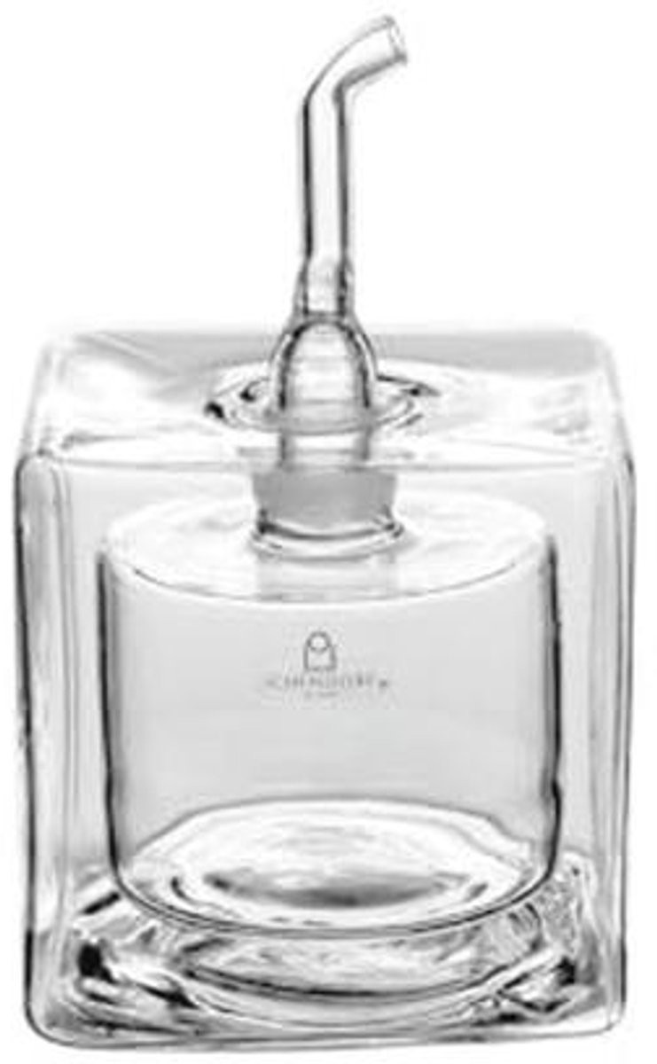 Elegante Dubbele Glazen Kubus Oliekan