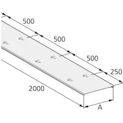 Pflitsch, Leitungsführung, Deckel 2000mm D2 100 S (200 cm)
