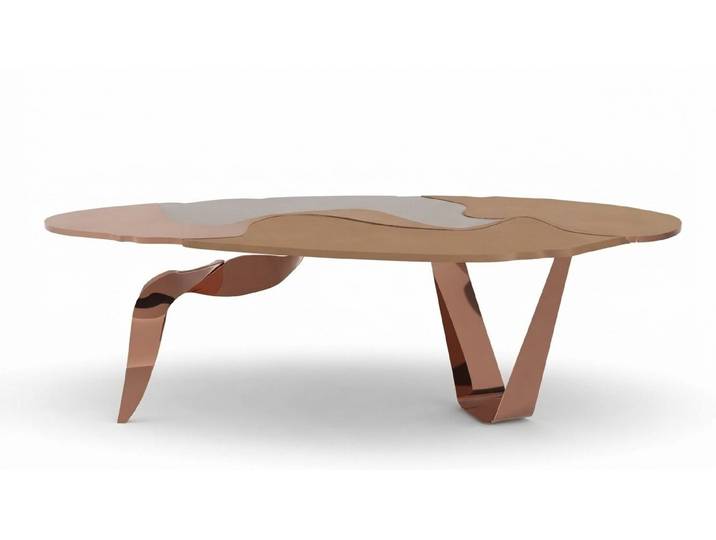 Xlmoebel Esstisch Edelstahl Esstisch mit elegantem Design für moderne Räume (Esstisch), Hergestellt in Europa