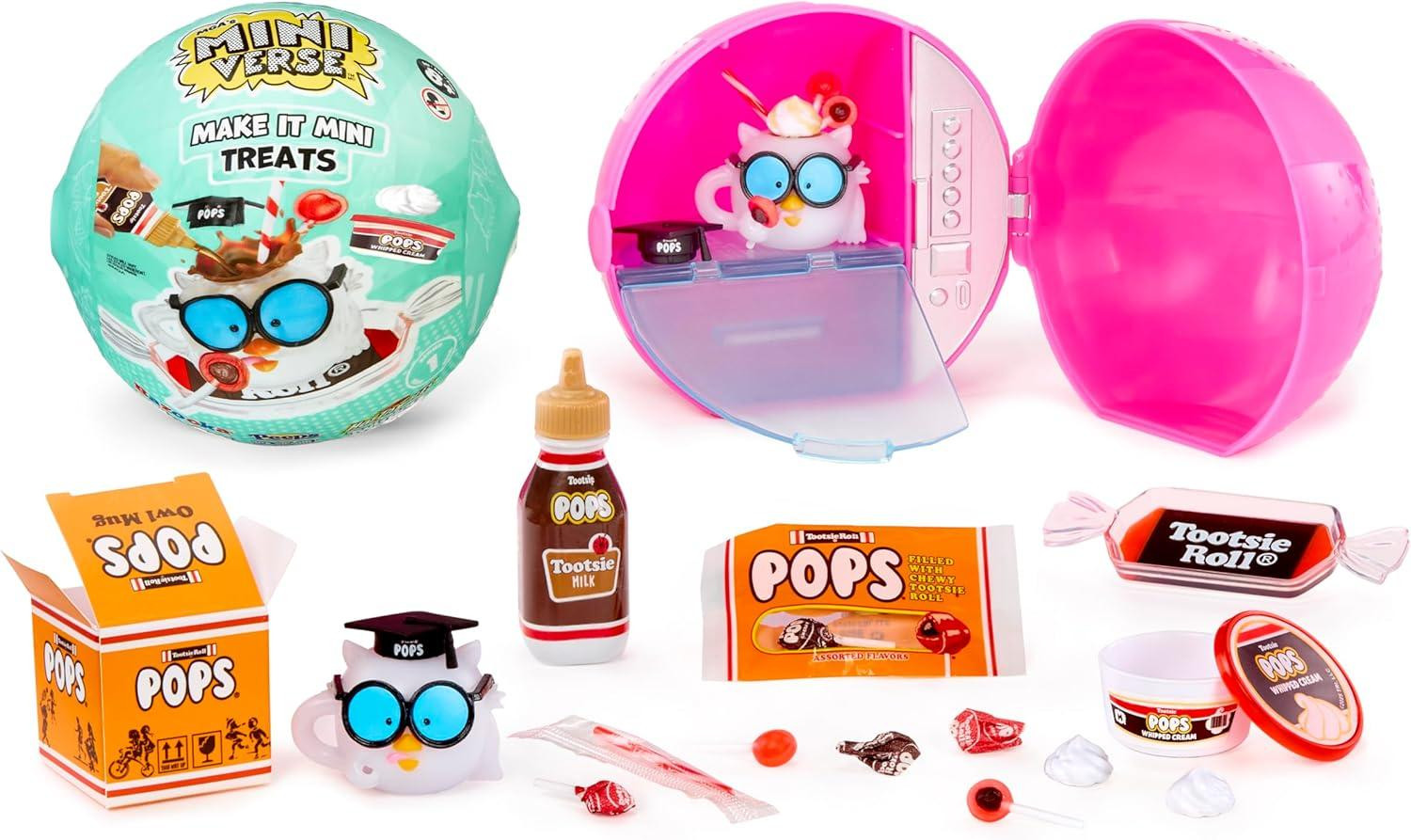 MGA Miniverse Make It Mini Treats, 8 stuks, Meerdere kleuren, Kunststof