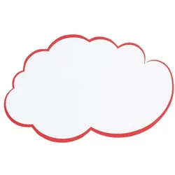 Franken Moderationskarten »Wolke groß UMZ WG« 37x62 cm weiß, 62x37 cm
