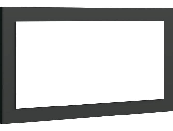 Spiegel BORCHARDT MÖBEL Vaasa , schwarz (schwarz matt), B:75cm H:40cm T:2cm, Glas, Spiegel, Spiegel, mit Rahmen