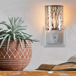 Candle Brothers Duftlampe für Steckdose Eisen Silber