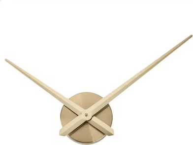 Inspire Curations DIY Large 3D Wall Clock Mechanism Kit Modern Silent Quartz Clock Hands Set gold