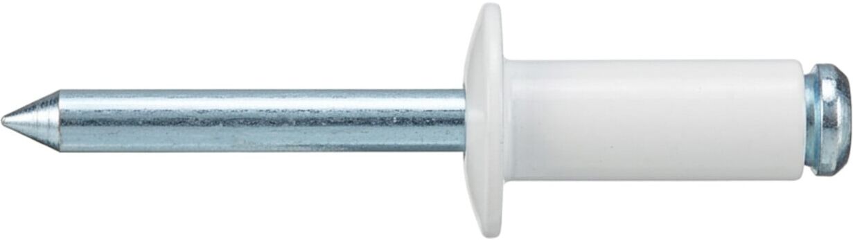 Blindniete 5 x 12 Alu Lackierung weiß/St. verzinkt S ; Industrial Quality Supplies (884170040050012)