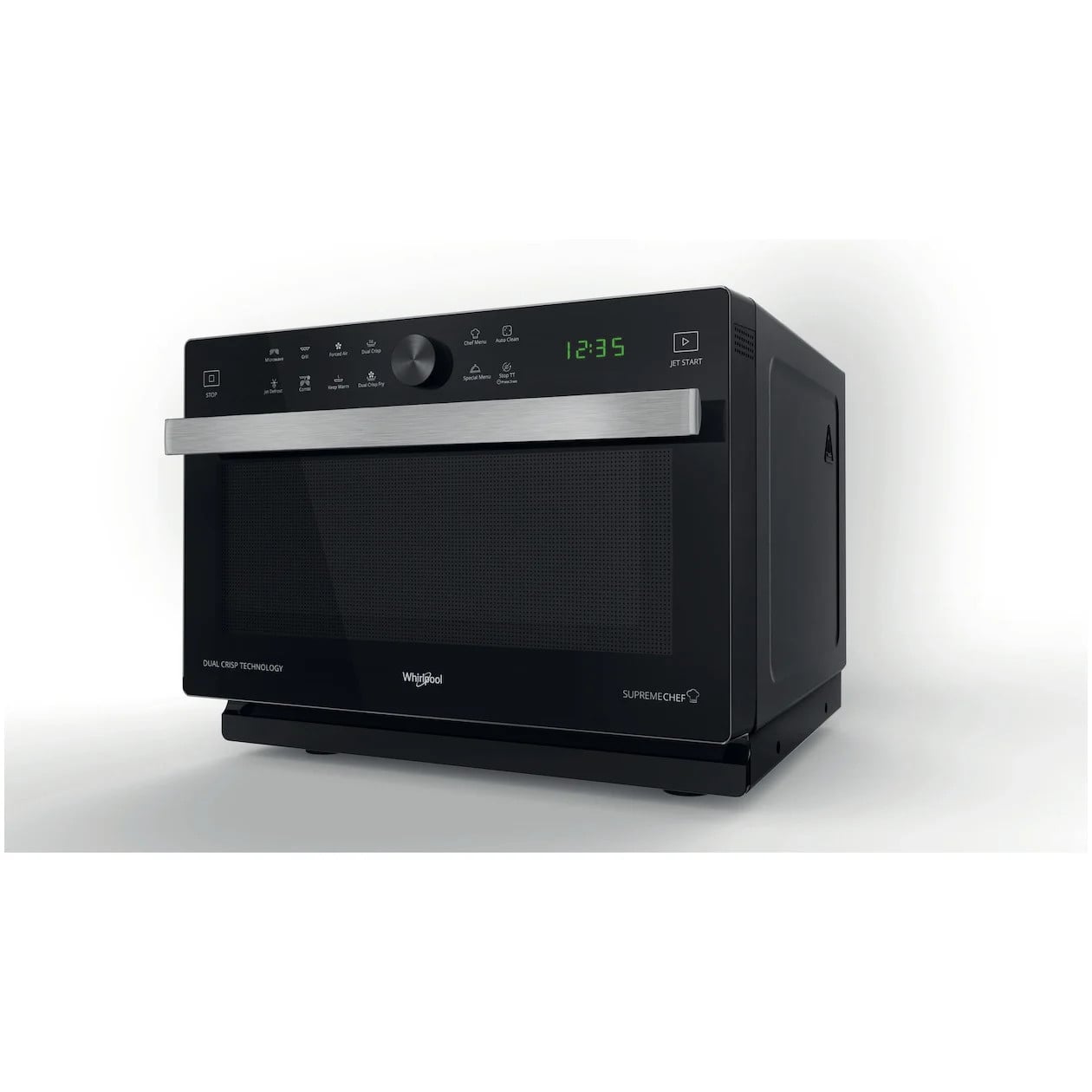 Whirlpool MWSC 833 B Combimagnetron Zwart met Grill en Convectie