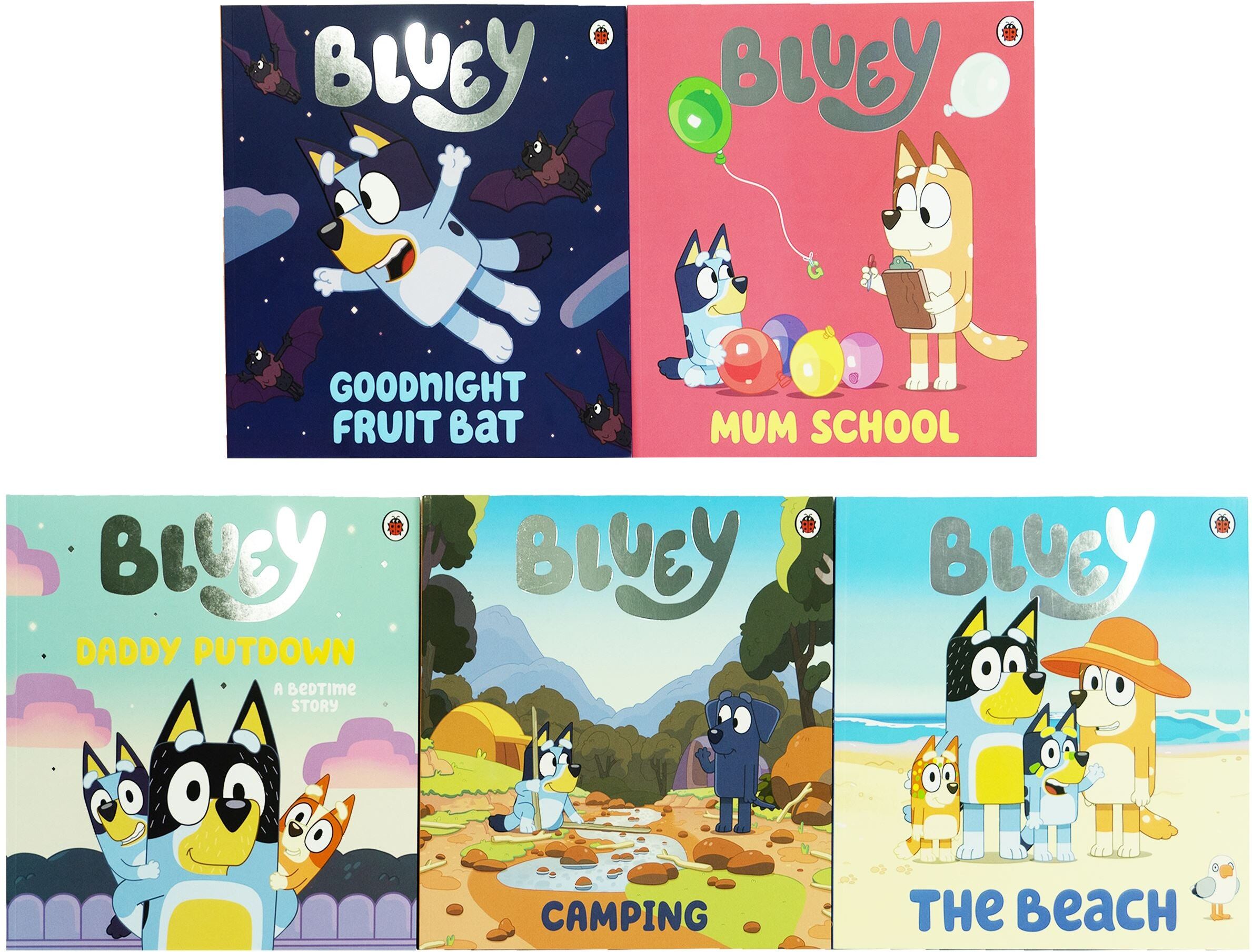 Bluey 5 Picture Books Collection Set - Ages 3-7 - Paperback Penguin
