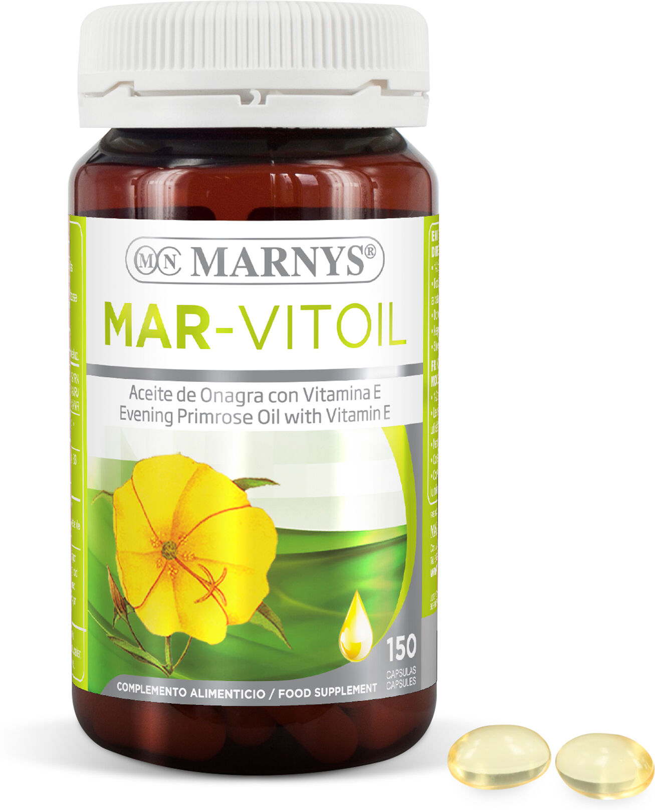 Marnys Mar-Vitoil Evening Primrose Oil 400+100 Free capsules x 500