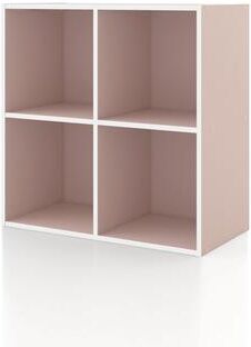 Denhour DH BASIC Modern Stackable Storage Organizer Bookcase with Doors