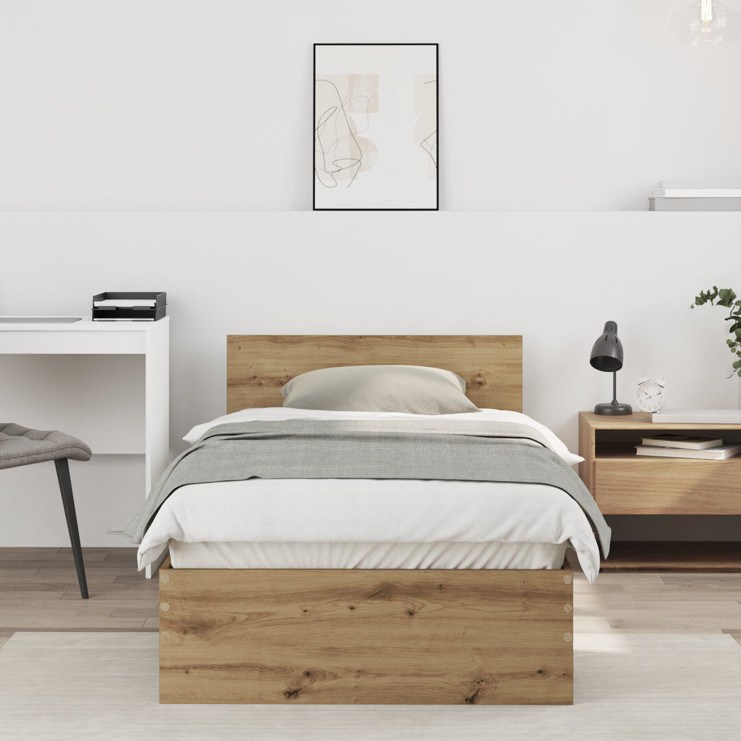 17 Stories Bed Frame Artisan Oak Small Single (2'6)