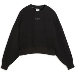 Puma Damen Fitness / Workout Sweatshirts Sweatshirts lg.Arm Da W PUMA X HYROX HEAVYWEIGHT CREW, Größe XS in Schwarz Schwarz