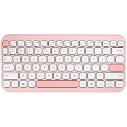 ASUS KW100 KEYBOARD/PK/GE/81 (DE, Kabellos), Tastatur, Pink