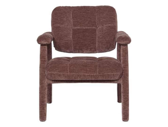 WOOOD Loom Sessel Chenille Strukturiert Altrosa