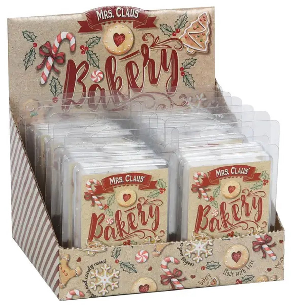 Mrs. Claus’ Bakery Gingerbread Bakery Kerst Geurblokjes – Wax Melts met Kaneel, Gember & Vanille