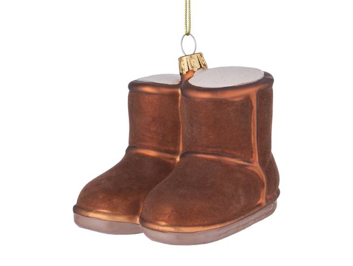Ornement Bottes 7 x 8 x 9cm Marron/Marron