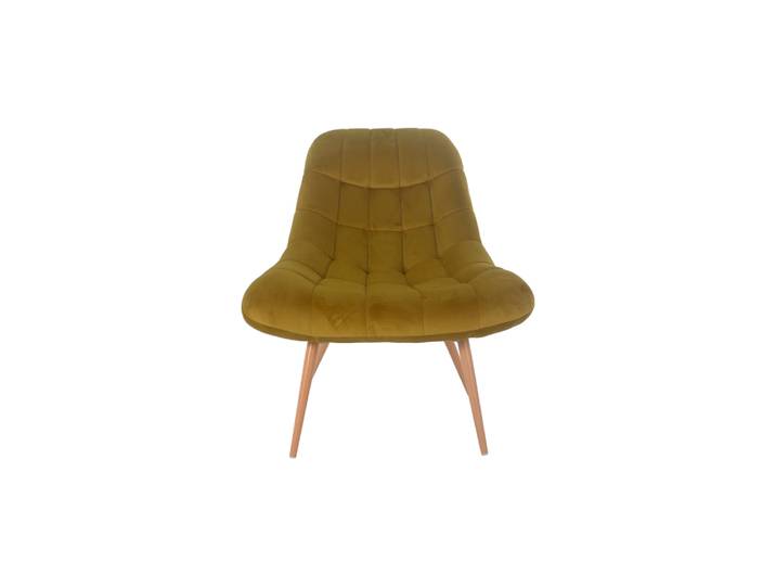 Sessel XXL, Samt, Braun, 76×85.6×85.6 cm, Skandinavisch/Modern, SalesFever