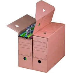 smartboxpro 10 x SBP Archivbox für Hängemappen, 328x115x239mm, wiederverschließbar, Rückenbreite 12 cm