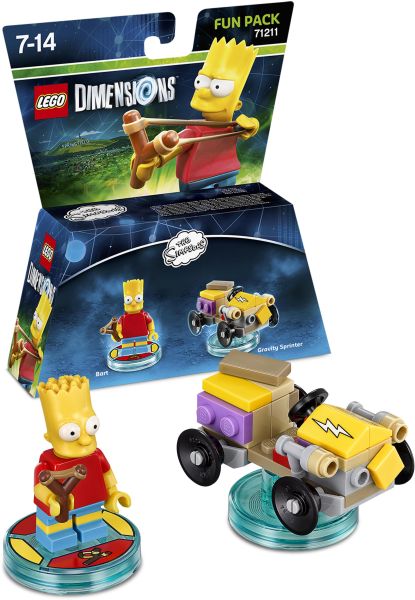 Warner Bros LEGO Dimensions Fun Pack The Simpsons-Bart Simpson (Diversen) Gebruikt