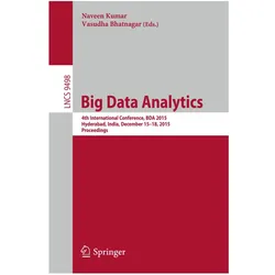 Big Data Analytics, Fachbücher von Naveen Kumar, Vasudha Bhatnagar