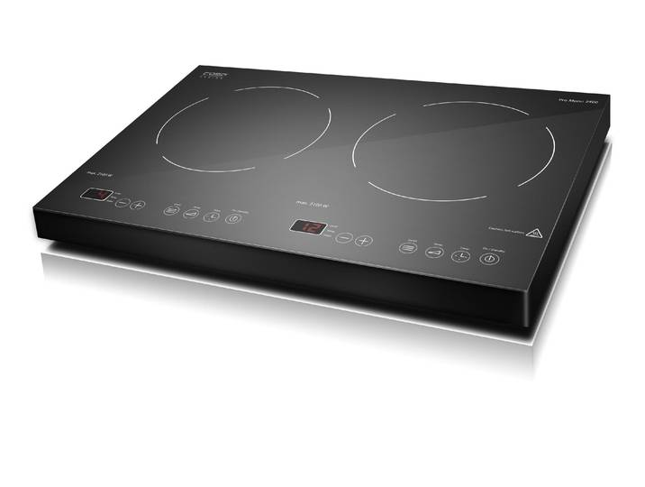 CASO Doppel-Induktionskochplatte Pro Menu 2400 , schwarz, Kochplatten, Doppel-Induktionskochplatte