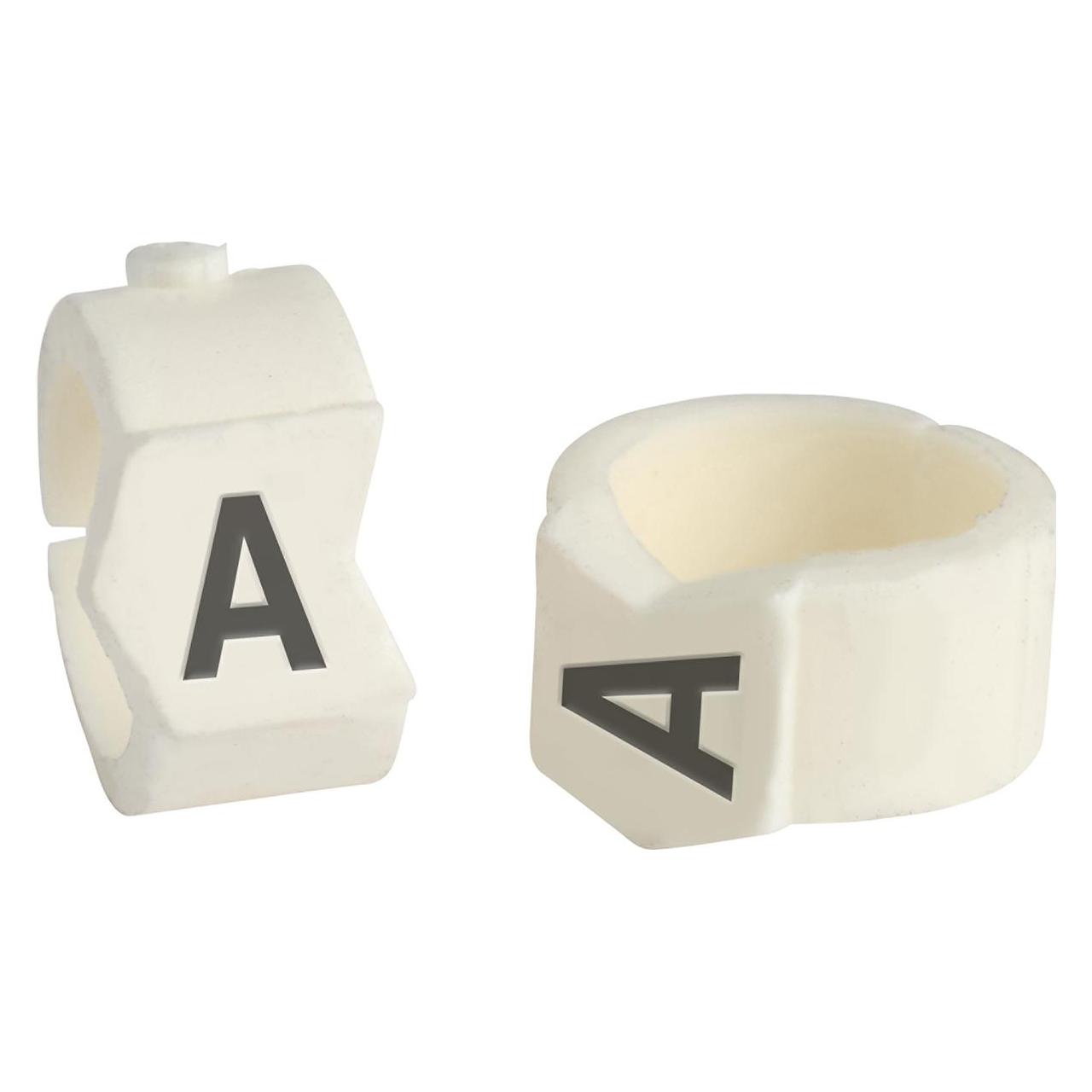 Brady SCN-36-A, Clipsleeve, Weiss, Drahtmarkierer, Beschriftung "" A "", für Kabeldurchmesser von 8,6 (133510)