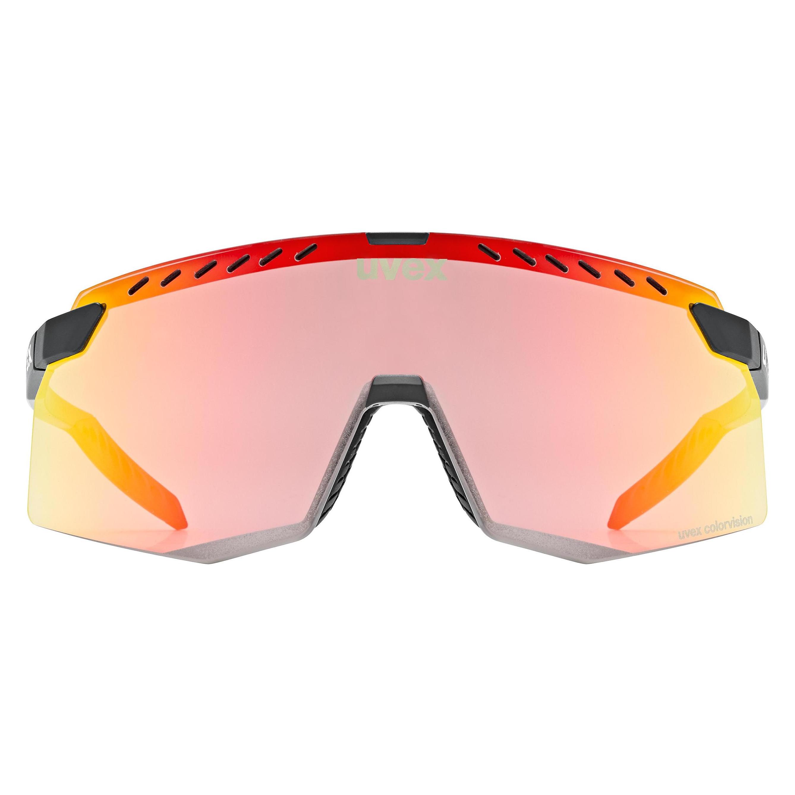 Uvex Pace stage CV (black matt (red)*, colorvision mirror red) (533052)