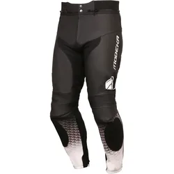 Modeka Yron sportliche Lederhose - schwarz-weiß - 48H