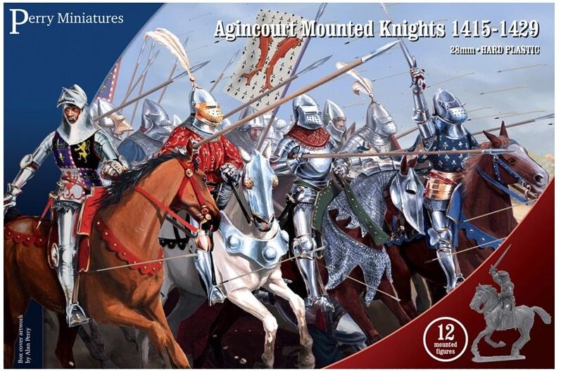 Perry Miniatures Pack 12 figurines Chevaliers Montés Agincourt 1415 / 1429