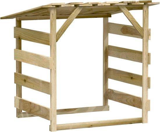 Famanu Holzpergola - Gartendekoration - Impregniertes Kiefernholz - 100x90x200 cm - Grün