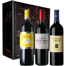 Wein Geschenkset - Bordeaux Zweitweine - 3  Fl. - 2.25L