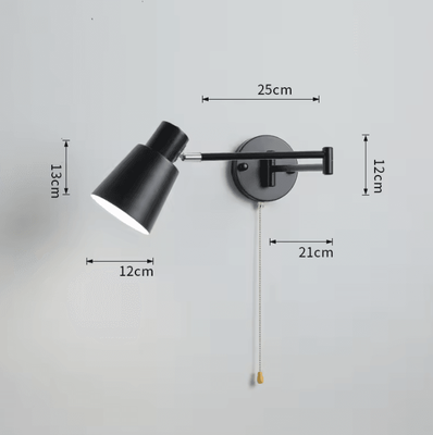 Inspire Curations Chrome Swing Arm E27 Reading Wall Sconce wd402 6 without Bulb