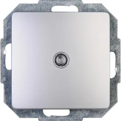 Kopp 650677083 PARIS - Universalschalter (Aus-/Wechsel) beleuchtet, Farbe: silber