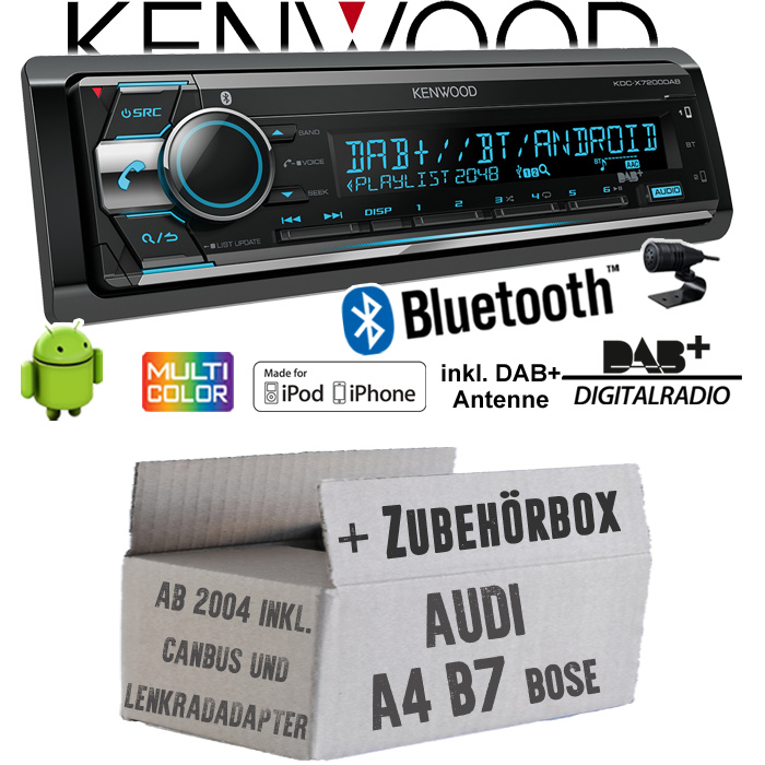 Lautsprecher Kenwood DMX9720XDS inkl. Renegade Dämmpaket REN18SD -