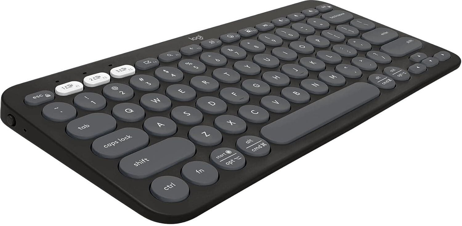 Logitech Pebble Keys 2 K380S Wireless Keyboard Graphite, New