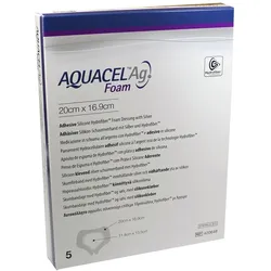 Aquacel Ag Foam adhäsiv Sakral 20x16,9 c 5 St